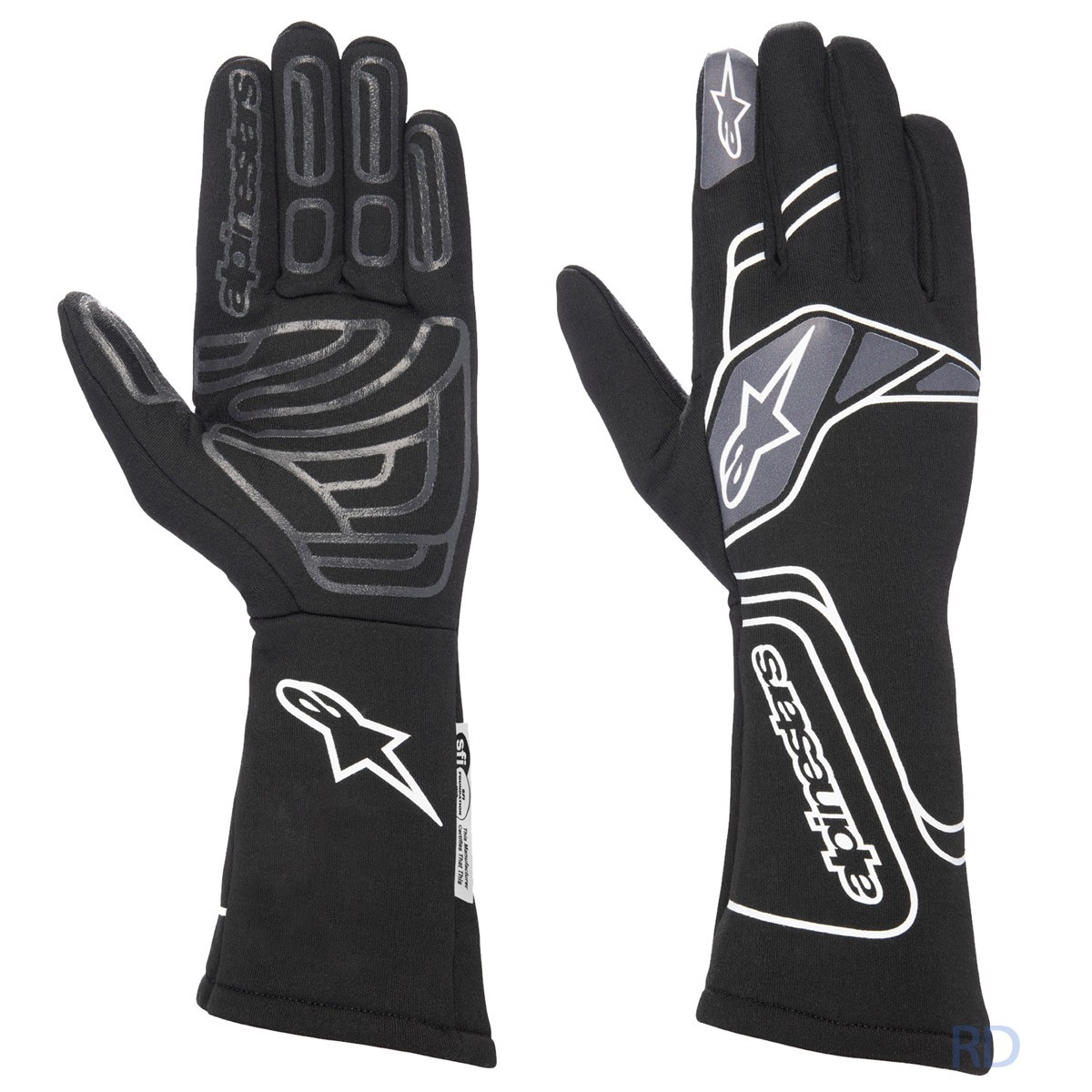 Alpinestars TECH-1 Start V2 SFI Handschuh – Für Motorsport, Mit Silikongriff