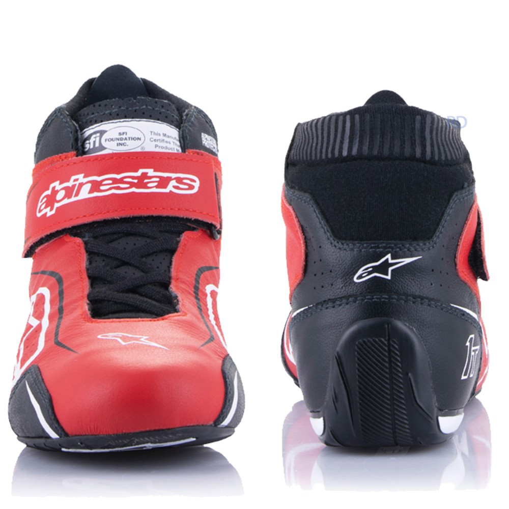 Red Racing Shoes Alpinestars - Tech-1 T v3 SFI-5 Racing Shoes | RacingDirect.com