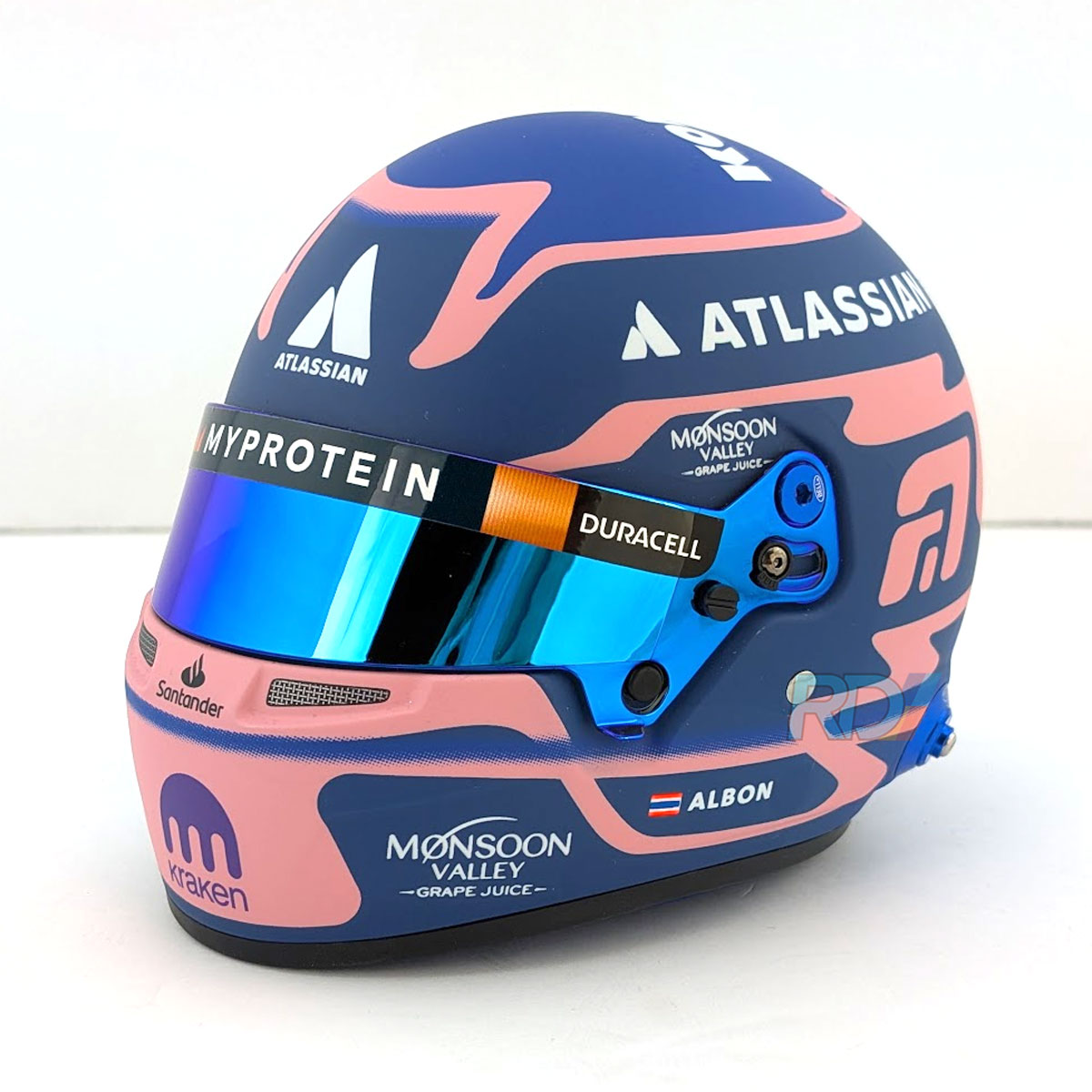 Alex Albon 2025 - 1:2 Scale Bell F1 Mini Helmet | RacingDirect.com