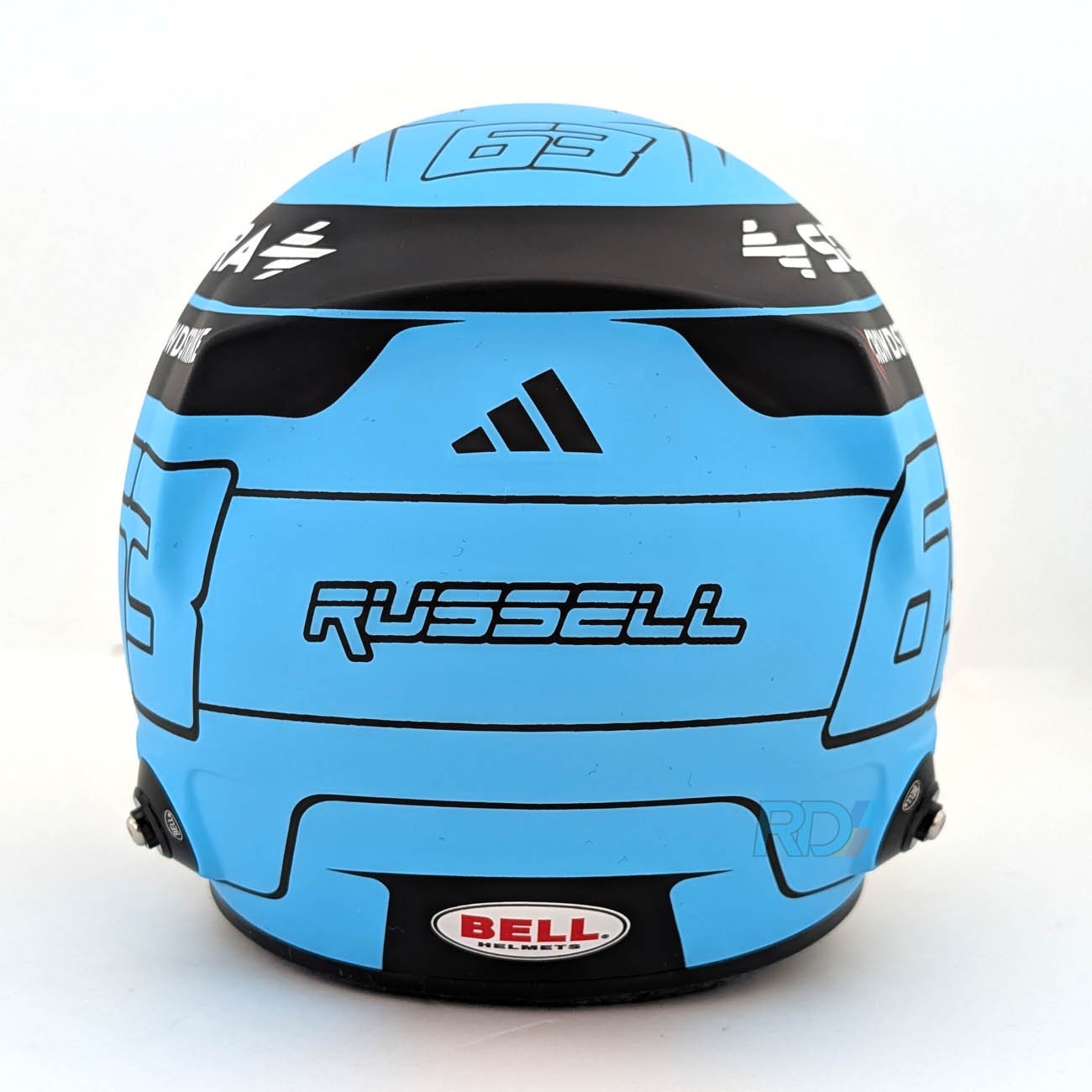 George Russell 2025 - 1:2 Scale Bell F1 Mini Helmet | RacingDirect.com