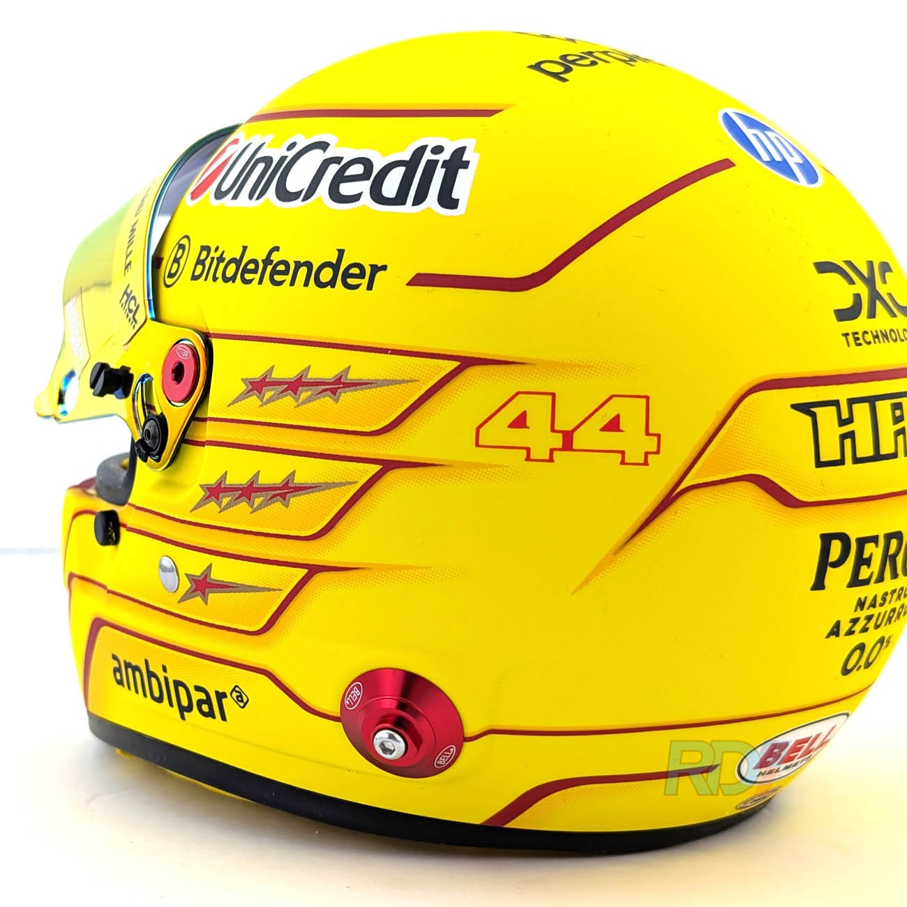 Lewis Hamilton 2025 - 1:2 Scale Bell F1 Mini Helmet | RacingDirect.com