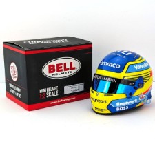 Fernando Alonso 2024 - 1:2 Scale Bell F1 Mini Helmet 