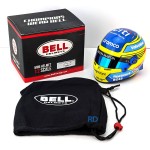 Fernando Alonso 2024 - 1:2 Scale Bell F1 Mini Helmet - MH-19