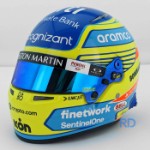 Fernando Alonso 2023 - 1:2 Scale Bell F1 Mini Helmet - MH-06