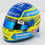 Fernando Alonso 2023 - 1:2 Scale Bell F1 Mini Helmet - MH-06