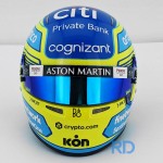 Fernando Alonso 2023 - 1:2 Scale Bell F1 Mini Helmet - MH-06